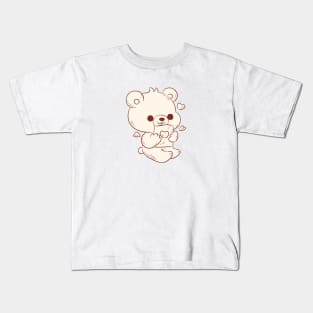 Osito Bongo, Ama el Amor no2 Blanco y Cafe Kids T-Shirt